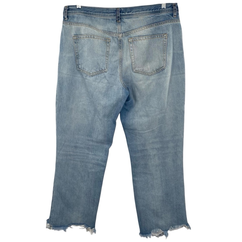 Free People We the Free Maggie High Rise Straight Leg Distressed Jeans - Picture 7 of 11